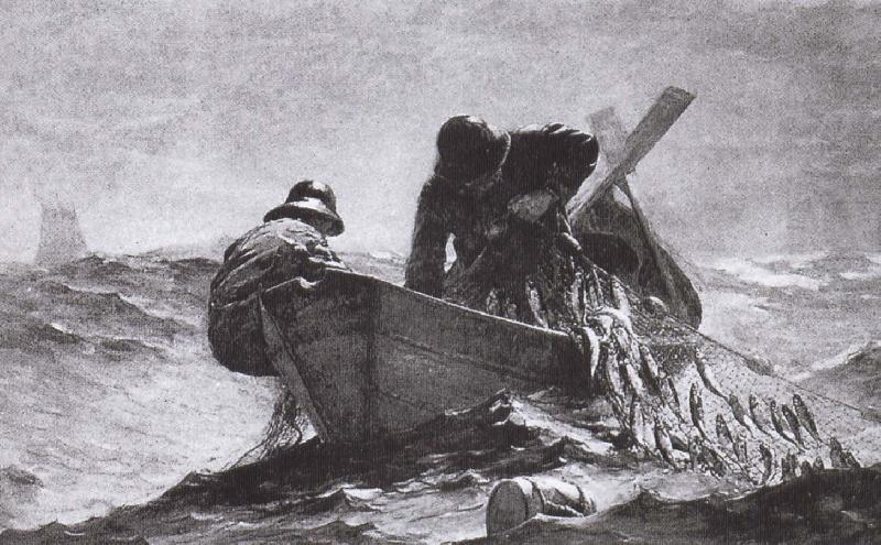 Winslow Homer Fishing Sweden oil painting art